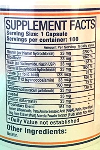 Pure Herbs Vitamin B Capsules (100 caps)