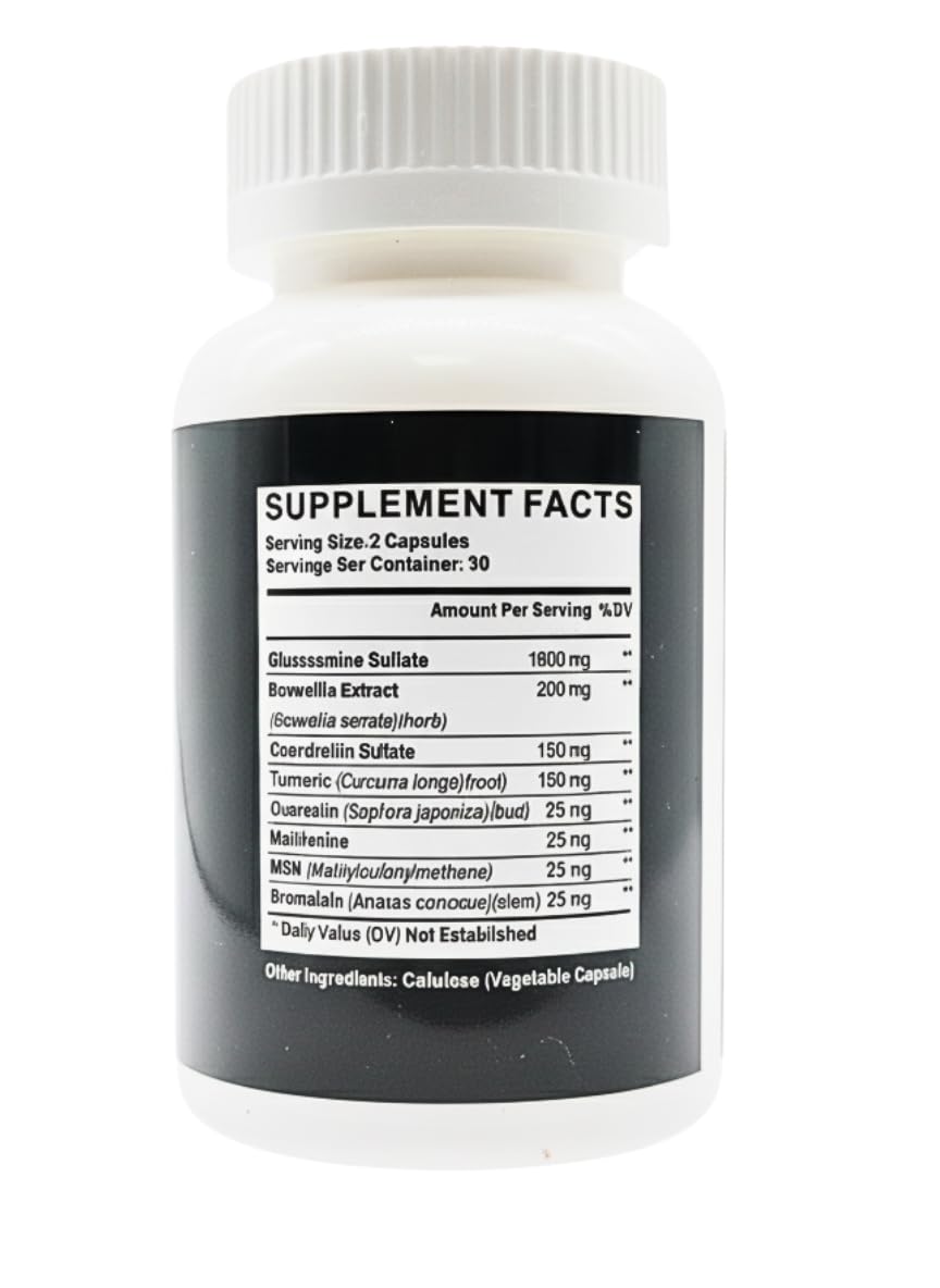 Okian Glucosamine Chondroitin MSM Collagen Supplement Veggie Capsules, 60 Count