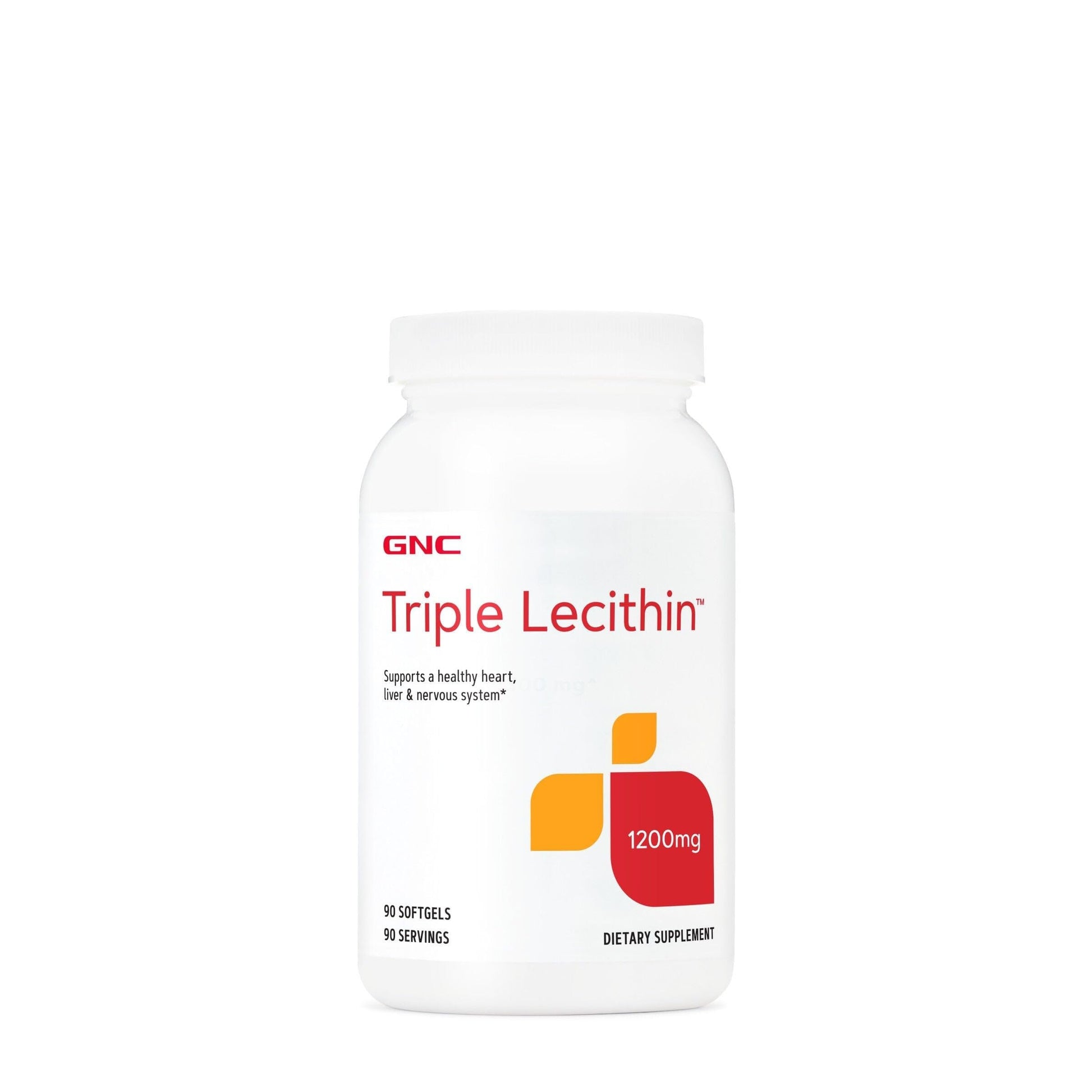 GNC Triple Lecithin 1200mg Softgels 90 Count