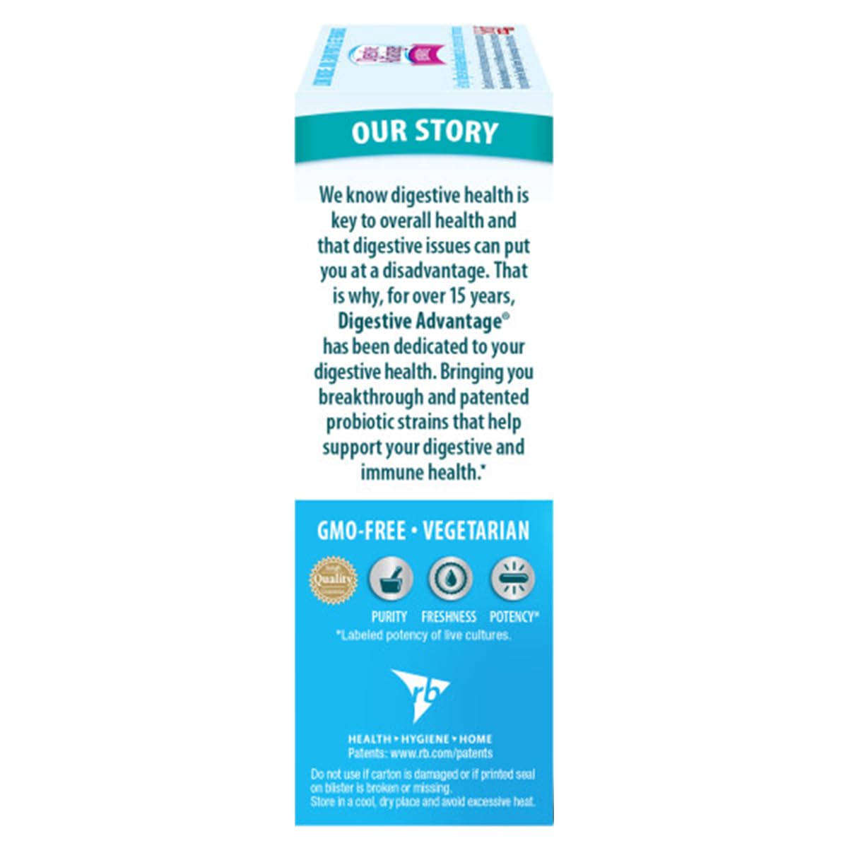 Digestive Advantage Intensive Bowel Support Probiotic Defends Against Gas & Bloating, 32 Capsules