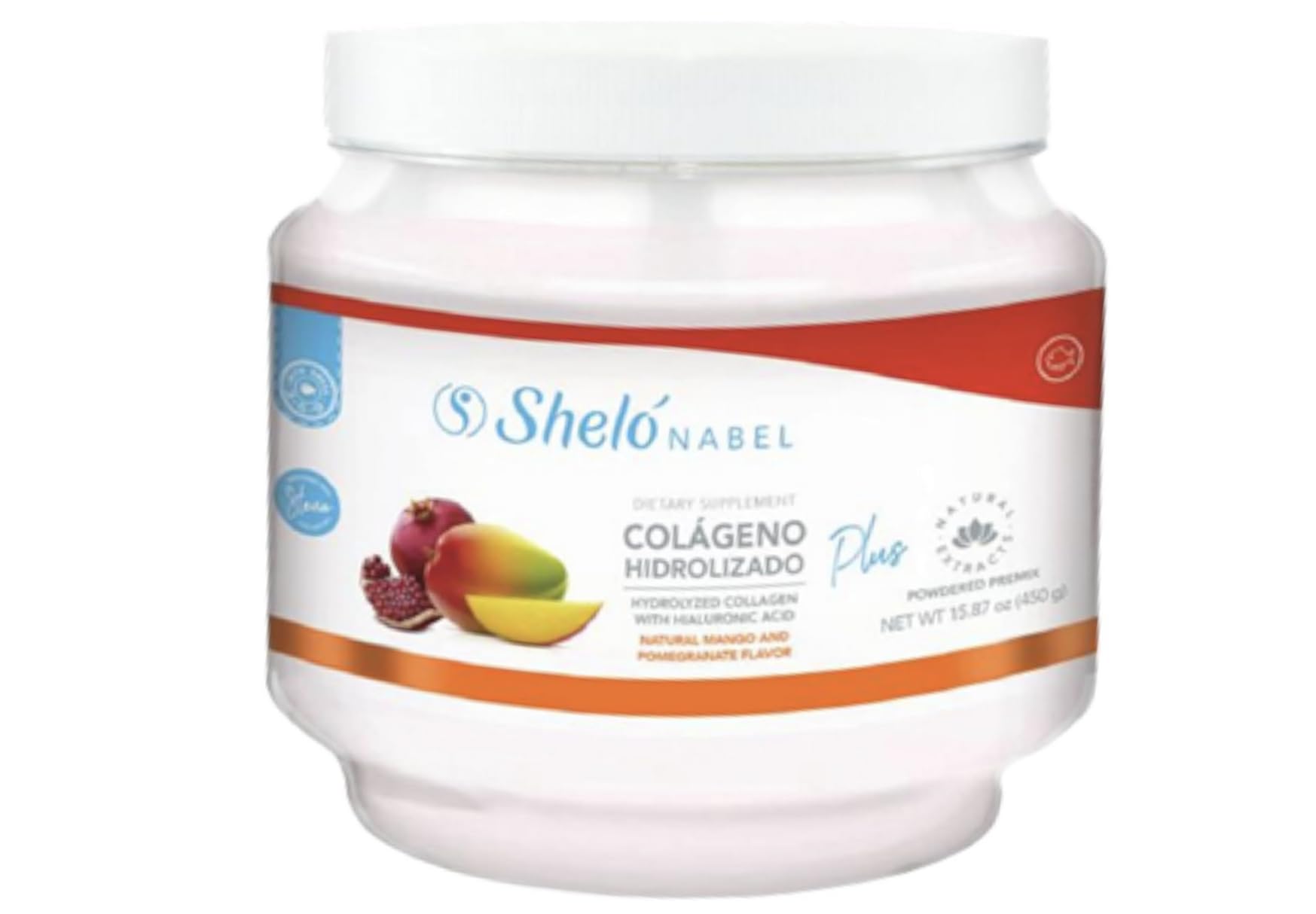 Generic Shelo Nabel Hydrolized Collagen with Natural Mango & Pomegranate Flavor Powder 15.87 oz