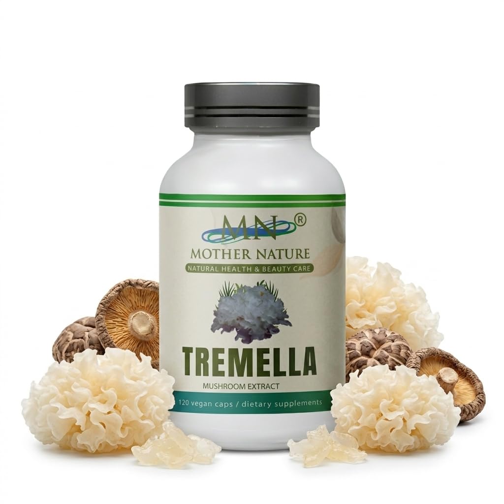 Mn Mother Nature Inc Tremella Mushroom Extract Capsules 1000mg, 120 Capsules
