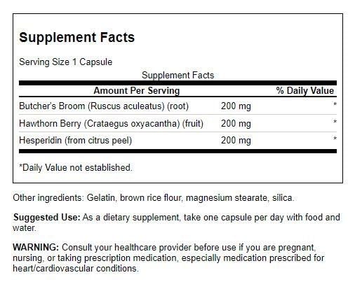Swanson Full Spectrum Herbal Circulatory Care 60 Capsules