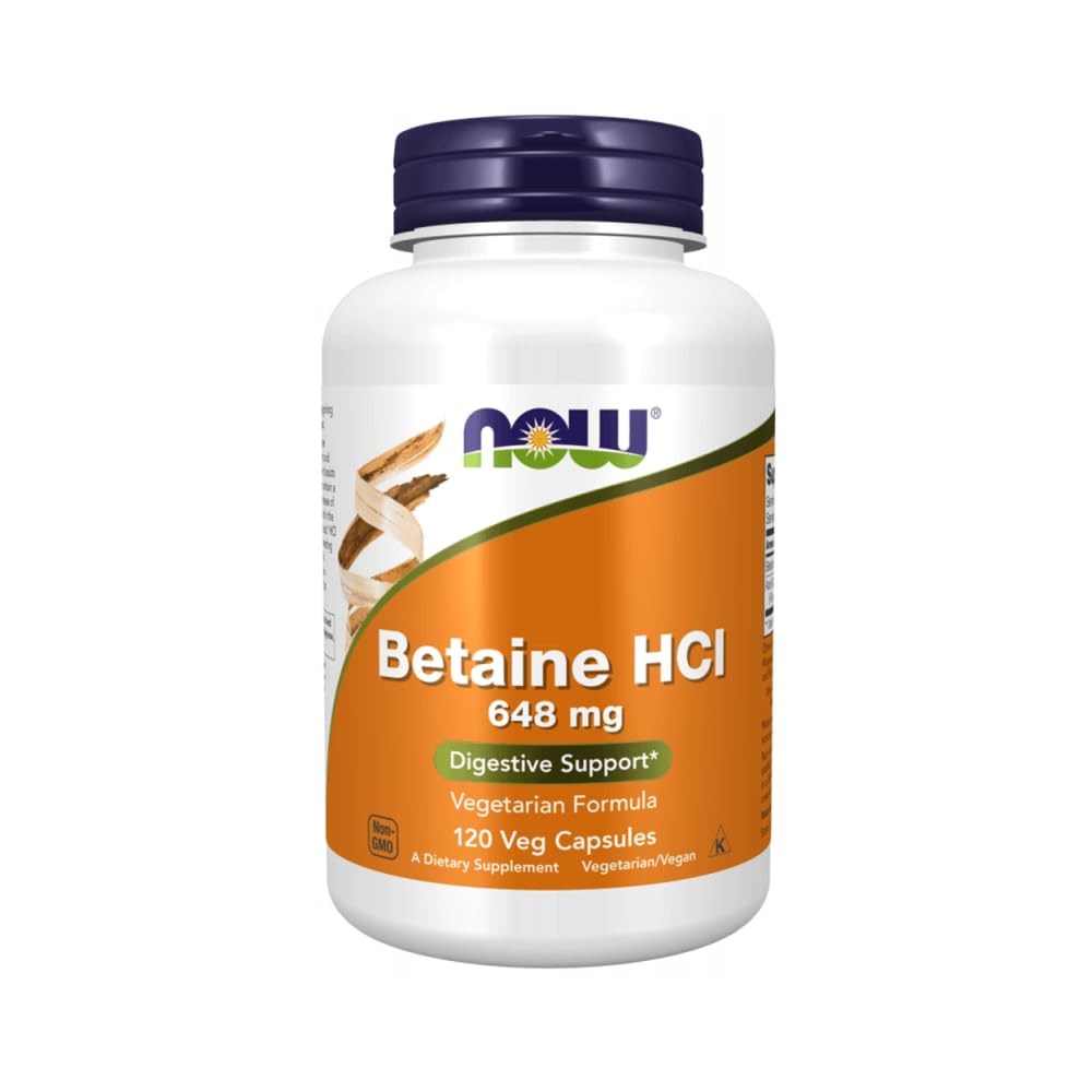 NOW Foods Betaine HCl Capsule 120 Capsules