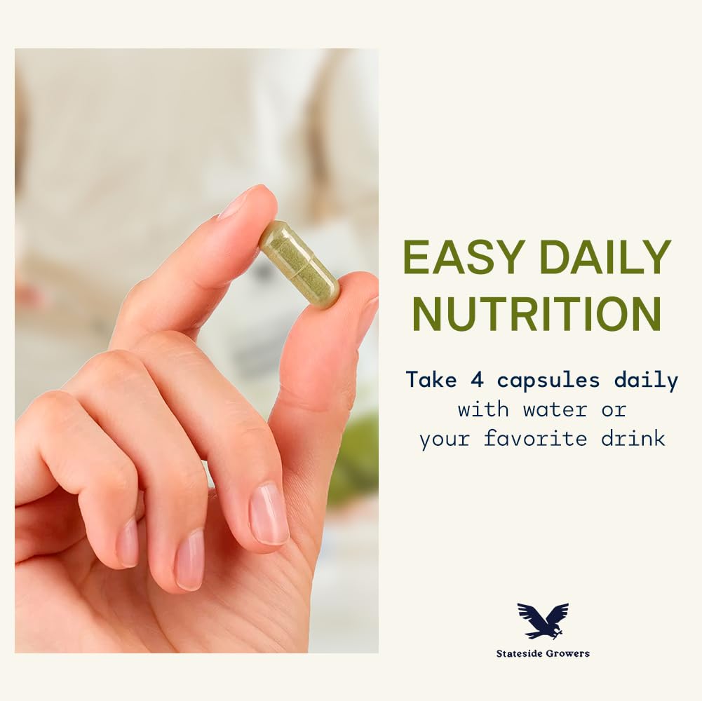 Stateside Growers Wheatgrass Capsules 120 Count