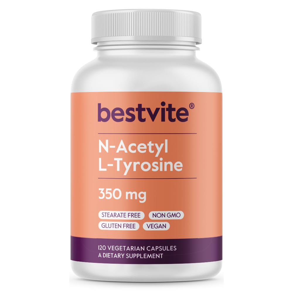 BESTVITE N-Acetyl L-Tyrosine 350mg (NALT) Capsules 120