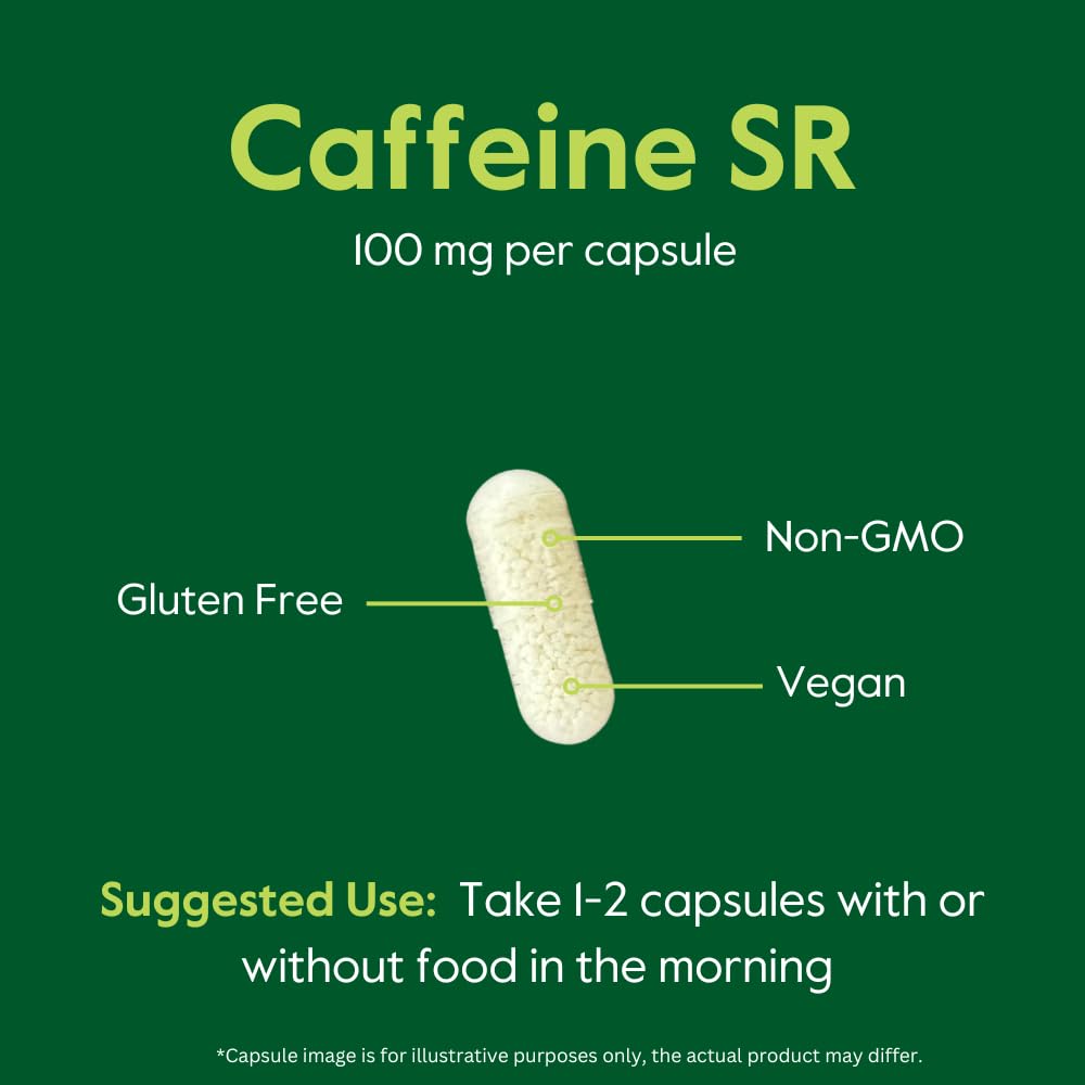 BESTVITE Caffeine 100mg SR Capsule 120 Count