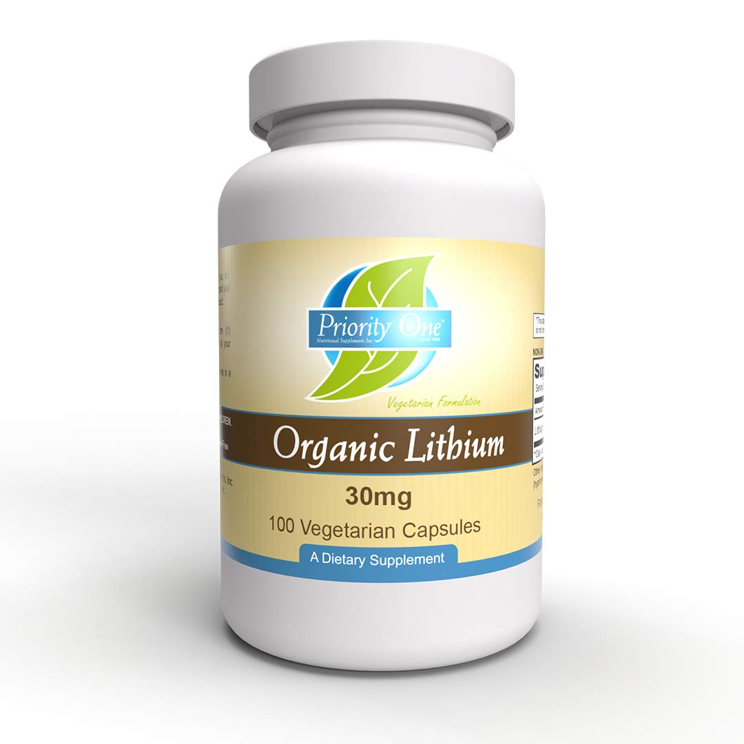Priority One Lithium Orotate 30mg Capsule, 100 Capsules