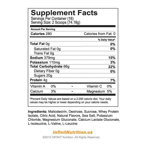 Infinit Nutrition GO FAR Orange Powder 49 Servings