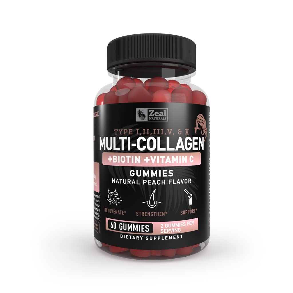 Zeal Naturals Multi Collagen Peptide Gummies 60 Gummies