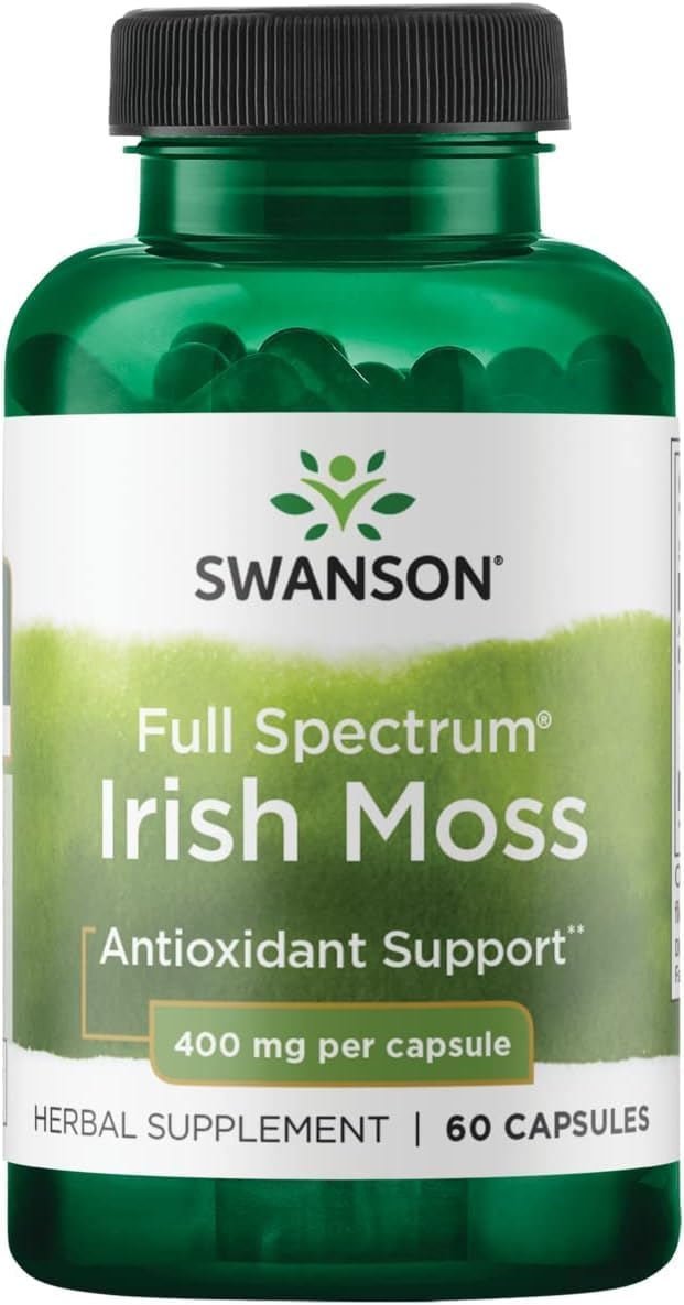 Swanson Full Spectrum Irish Moss 400 Milligrams Capsules 60 Count