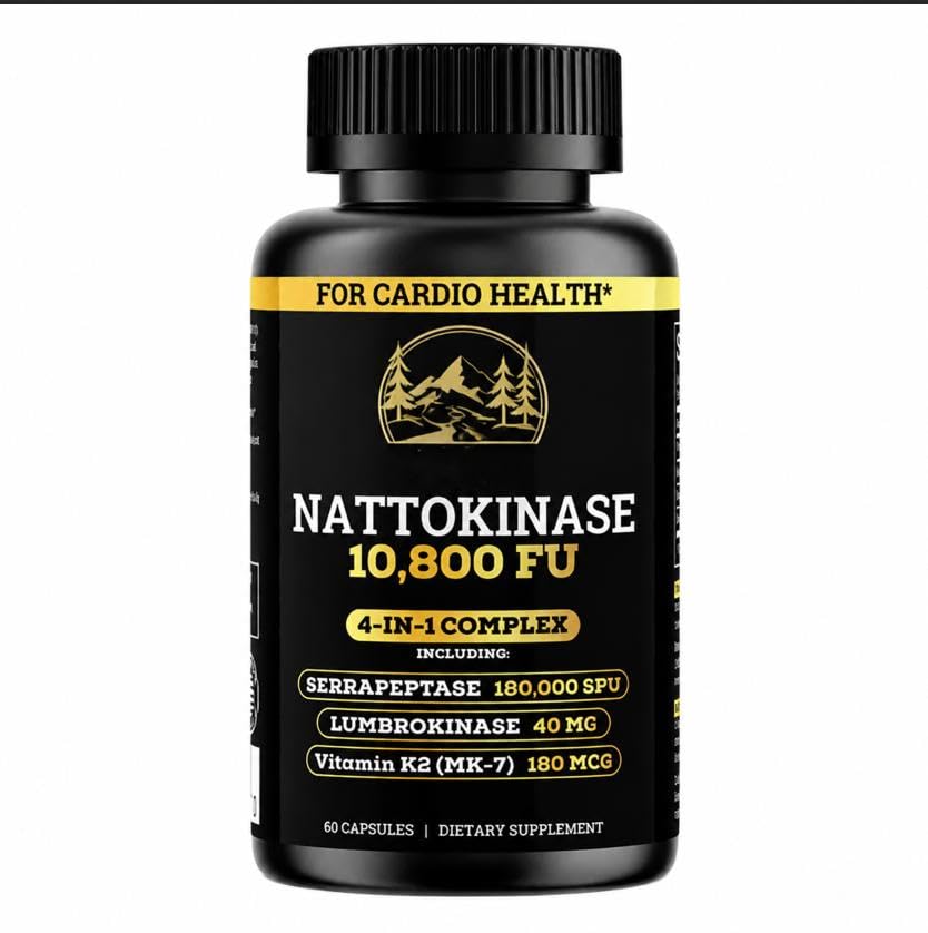 Jurnao Nattokinase 4-in-1 Cardio Complex 10,800 FU Softgel, 1 Count