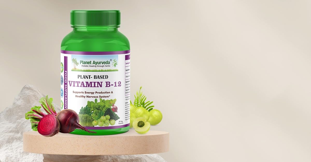 Planet Ayurveda Plant Based Vitamin D3 Organic Tablets, 60 Count