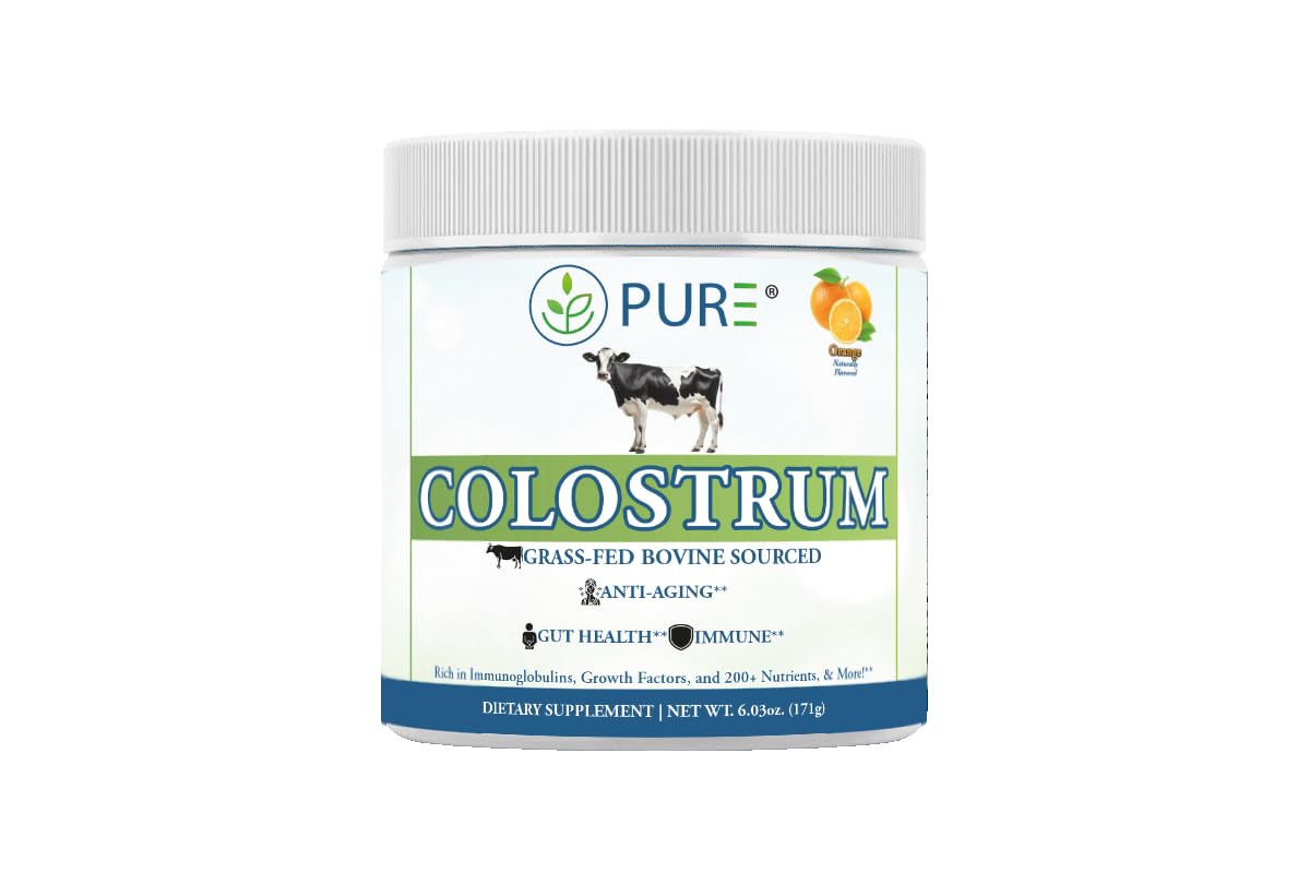 PURE Grass-Fed Colostrum Powder, 6-Ounce