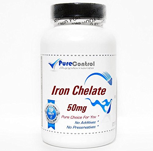 PureControl Supplements Iron Chelate 50mg Capsules 100 Capsules