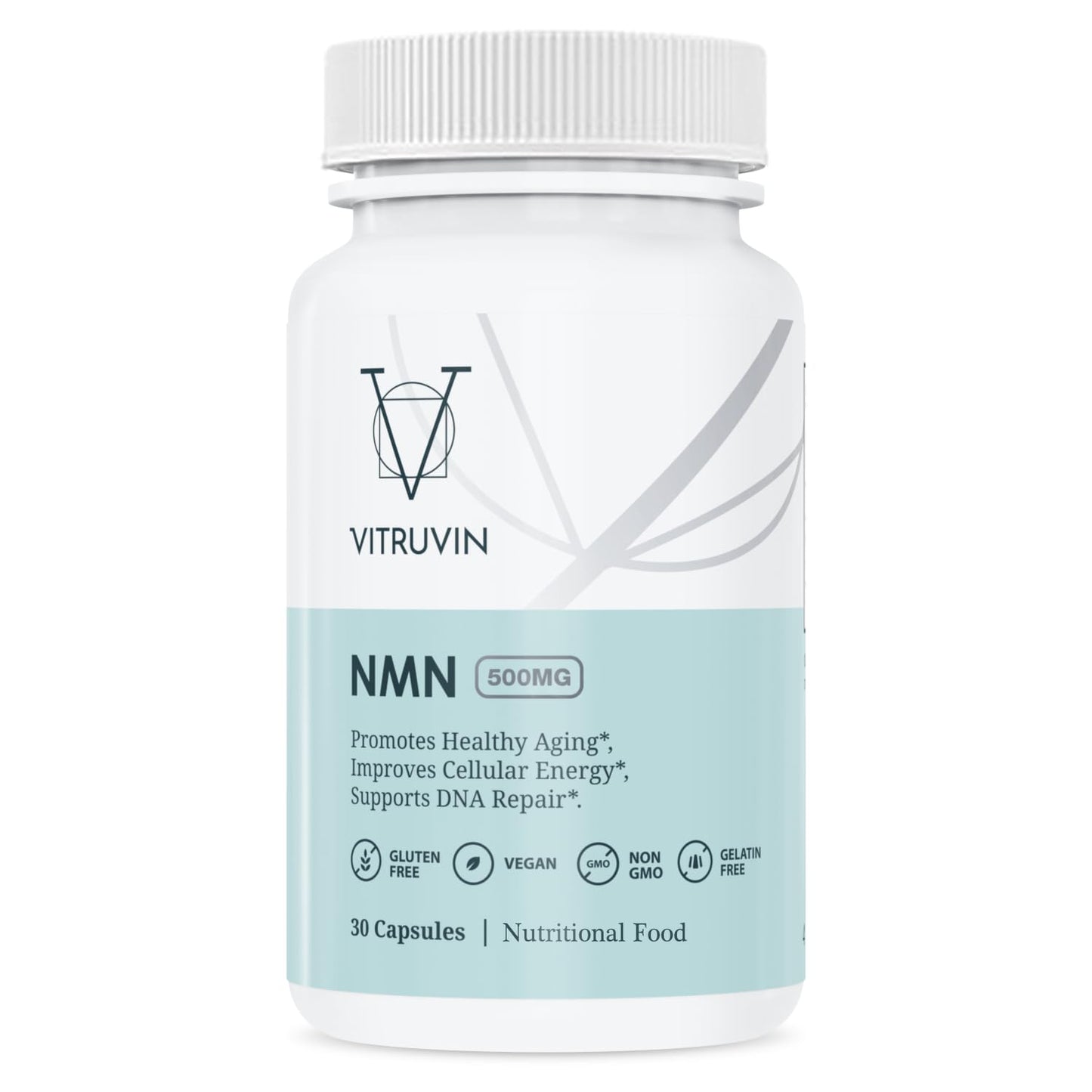 VITRUVIN NMN 500mg Capsules, 30 Count