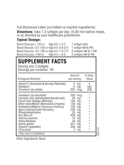 PERQUE Glucose Regulation Guard Forte Softgels 180