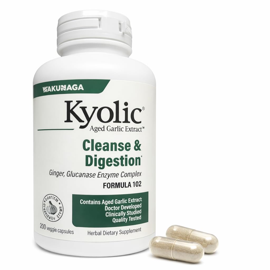 Kyolic Garlic W/Enzyme Veg Capsules 200 Count