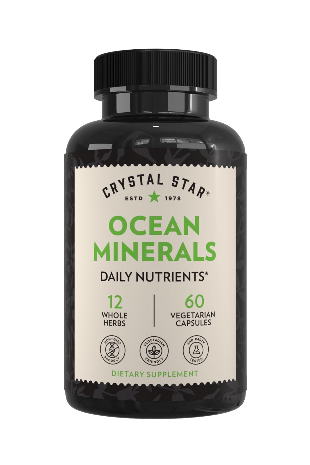 Crystal Star Ocean Minerals Supplement Capsules 60 Count