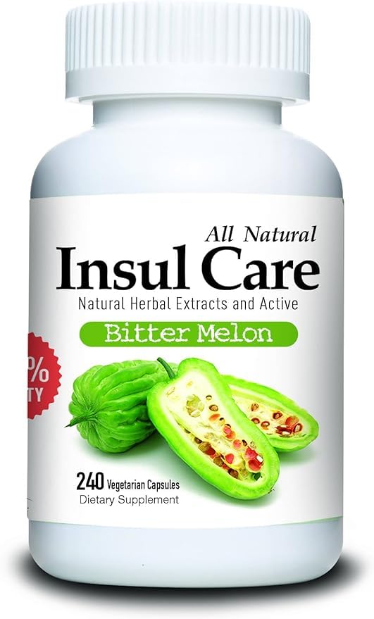 Gabby Insul Care Bitter Melon Natural Herbal Extracts (10:1) Active 500mg 240 Capsules
