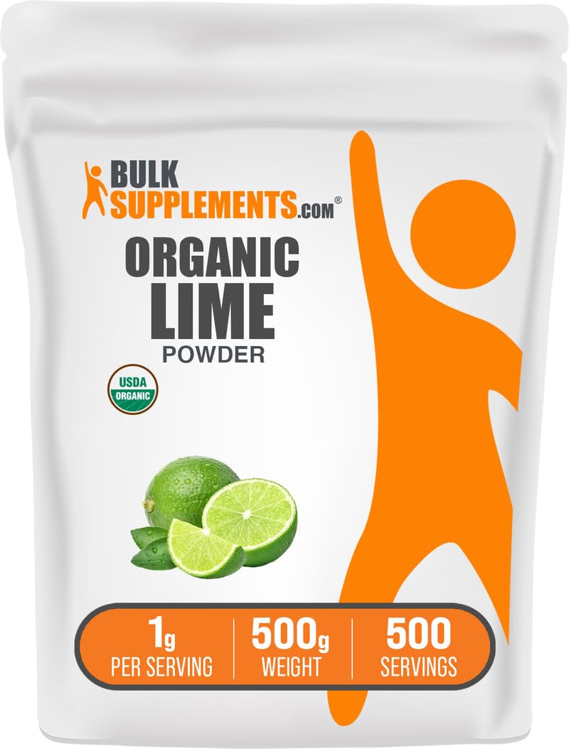BulkSupplements Organic Lime Powder Powder 17.6 oz