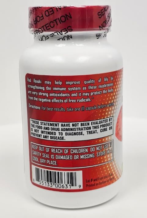 LifeWell Organic Red Reishi Extract Capsule 90 Count