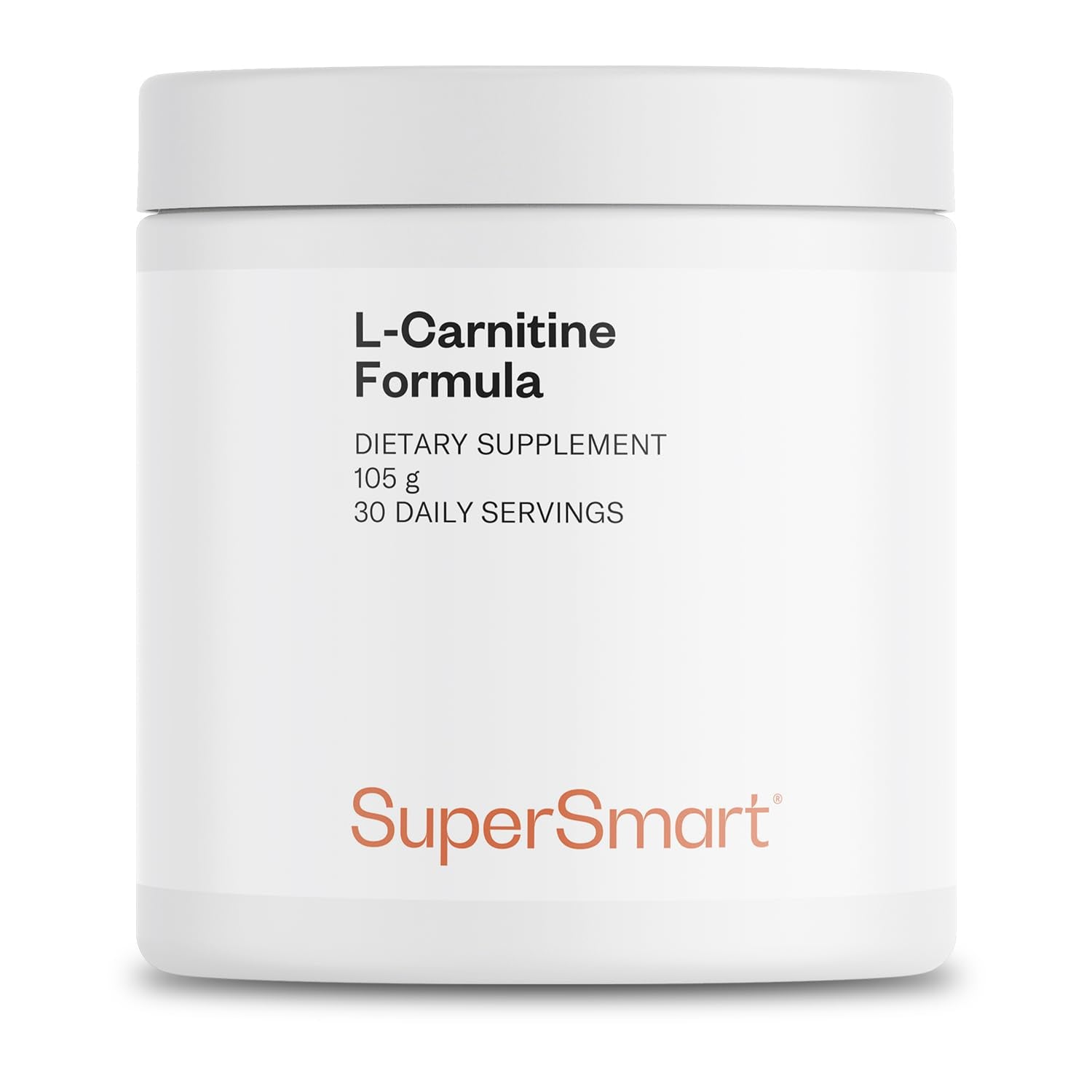 Supersmart L-Carnitine Formula with Acetyl & Tartrate, Amino Acids | Non-GMO & Gluten Free, Powder, 3.7 oz