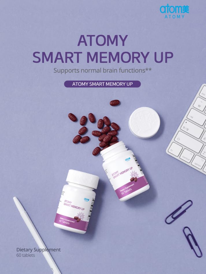 Generic Atomy Smart Memory Up Grape Blueberry Plant Derived Supplement 60 Tablets