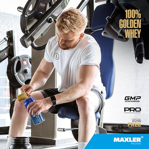 Maxler 100% Golden Whey Raspberry Cheesecake and Blueberry Muffin Bundle Powder, 64 Servings