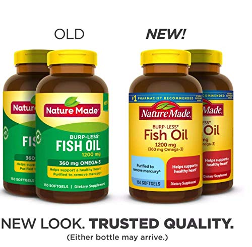 Nature Made Fish Oil Burp-Less Softgels 300