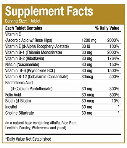 Nutrisalud Products Anti Estres Formula Natural Tablets 120 Count