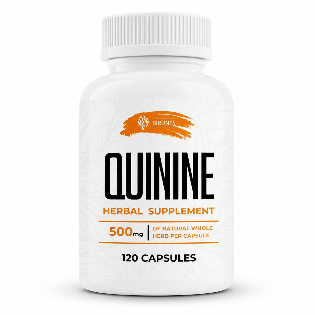 SIRUNES Leg Cramps Relief Quinine Capsules – Natural Cinchona Bark Supplement for Cramp Defense & Digestive Health – 500 mg Quinine, 120 Count