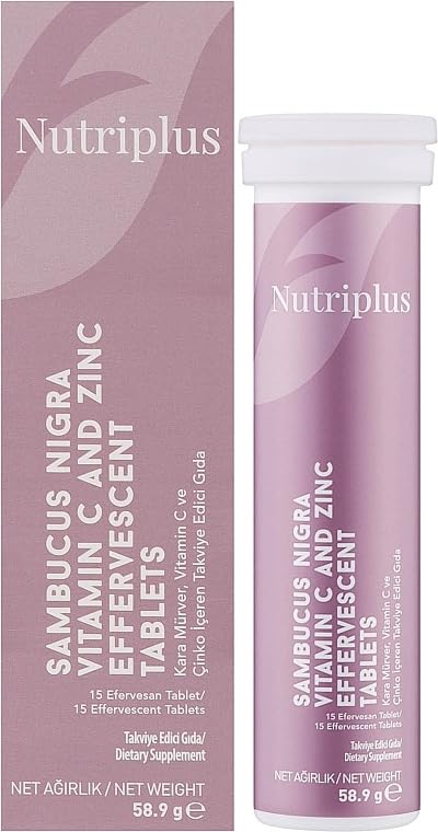 FARMASi Nutriplus Effervescent Black Elderberry Tablets 1 Tablet