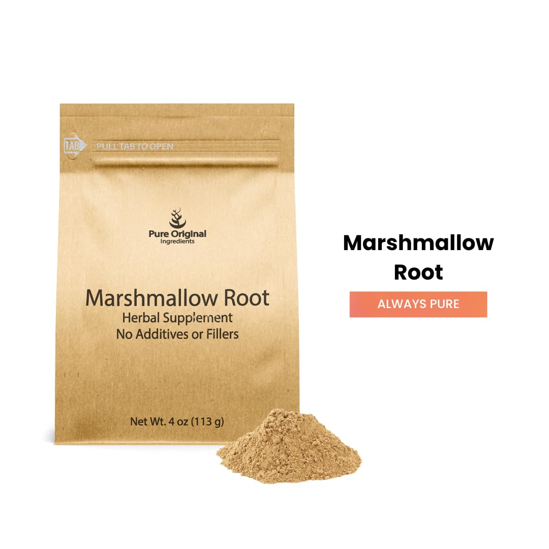 PURE ORIGINAL INGREDIENTS Marshmallow Root Extract Powder, 4 oz