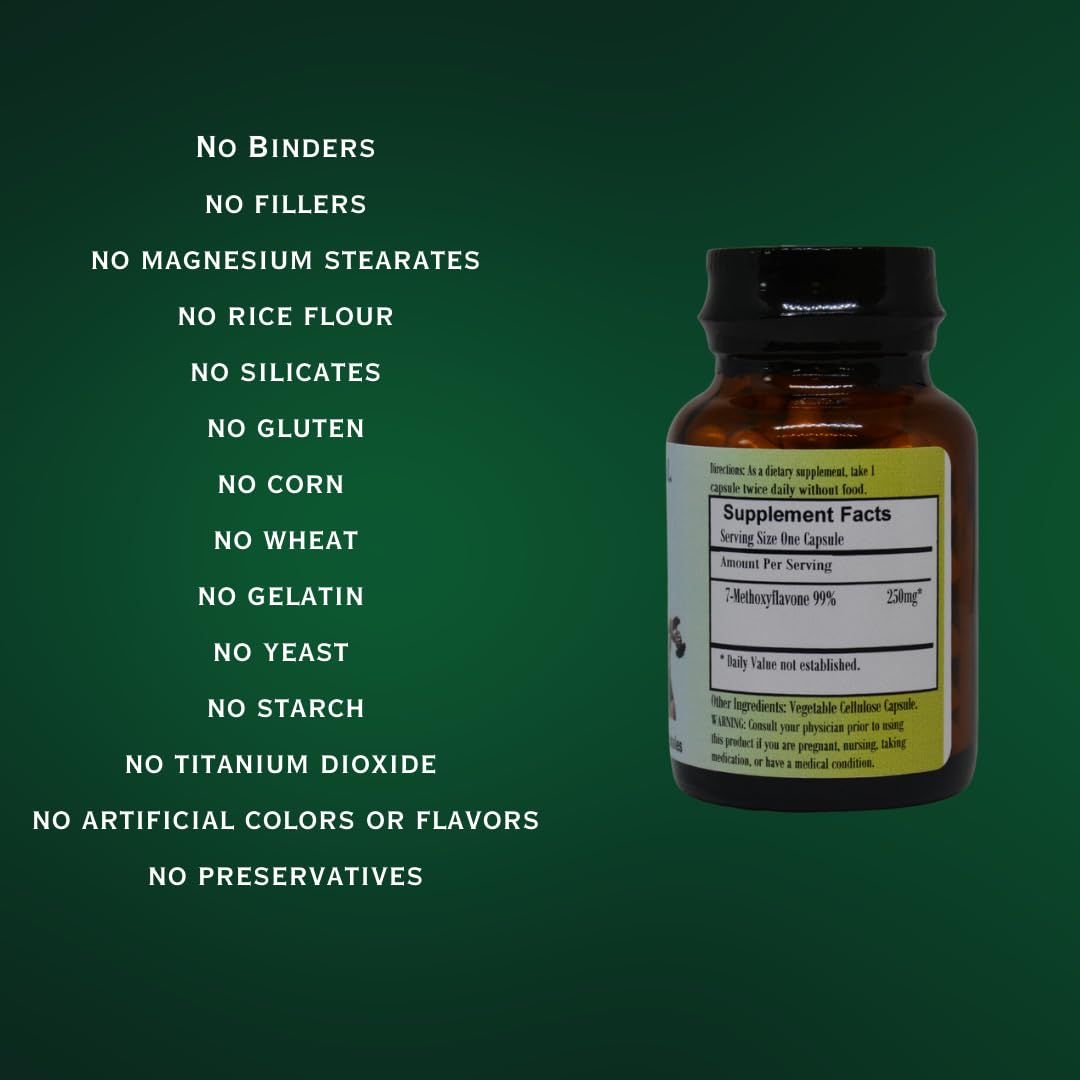 Barlowe's Herbal Elixirs 7-Methoxyflavone Extract Capsule 60 Capsules