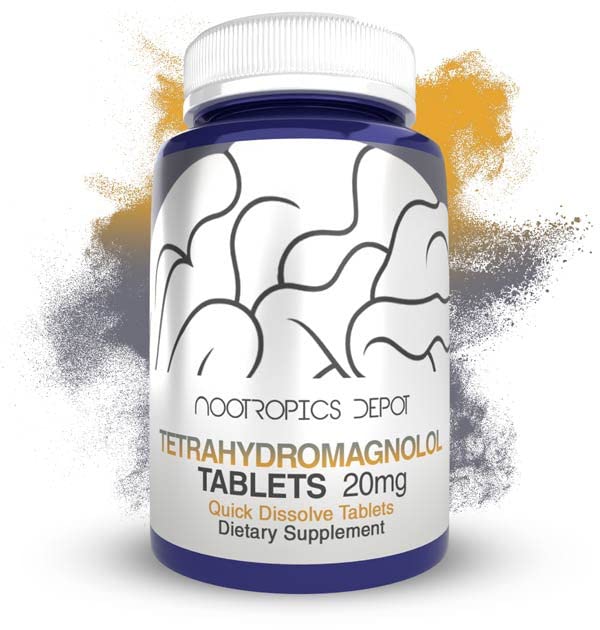 Nootropics Depot Tetrahydromagnolol Quick Dissolve Tablets, 180 Count