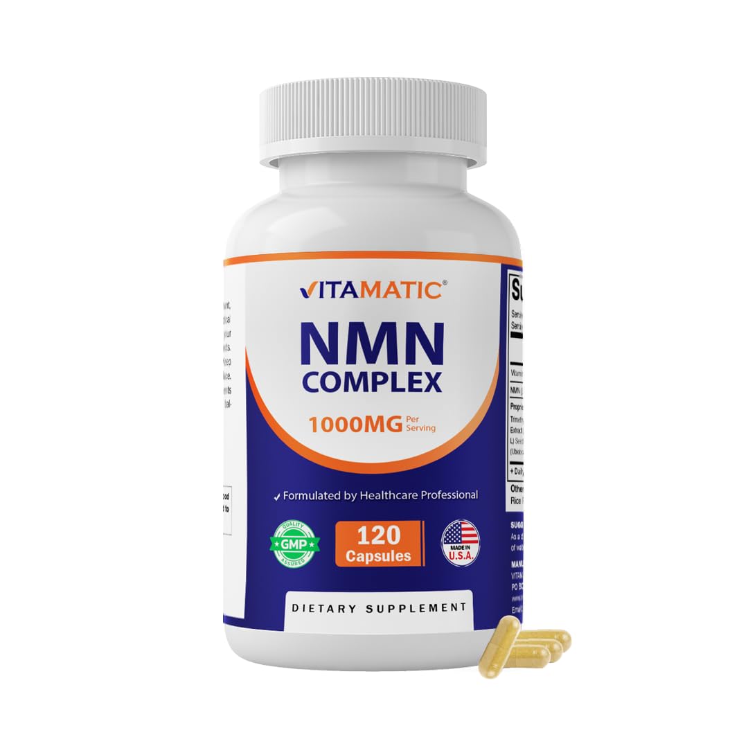 Vitamatic NMN Complex 1000 mg Per Serving Capsule, 120 Capsules
