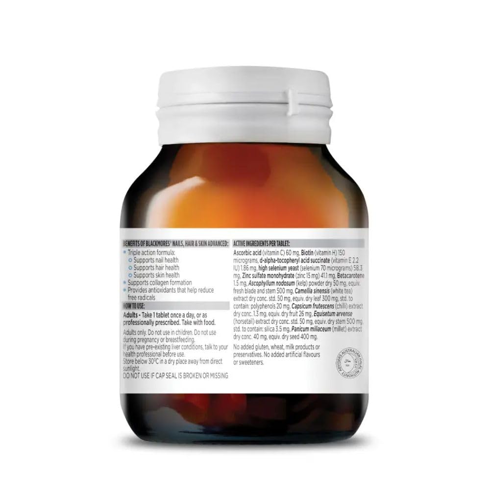 Blackmores Nails Hair and Skin Vitamins for Women 60 Tablets
