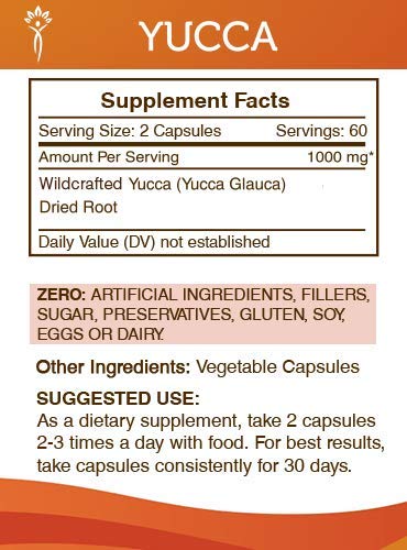 Secrets of the Tribe Yucca Capsules 120 Count