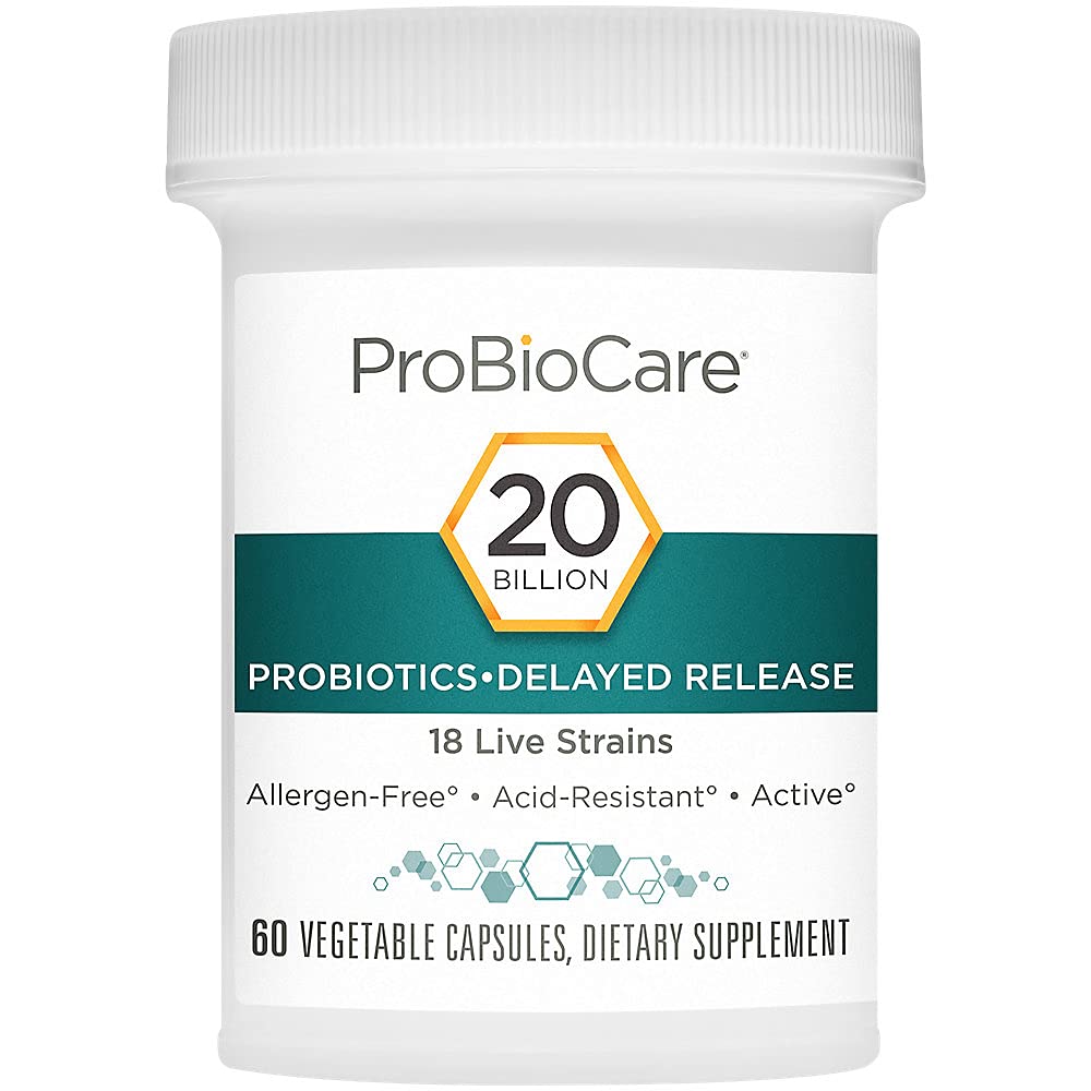 ProBioCare Probiotic 20 Billion CFUs Supports Digestive Health Capsule 60 Count