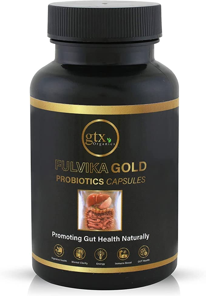 Fulvika Gold Probiotics with Fulvic Acid & Humic Acid Capsules, 60 Count