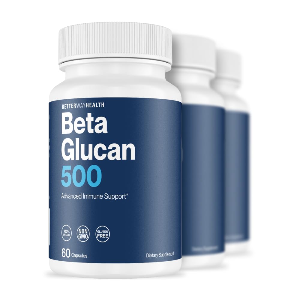 Better Way Health Advanced Immune Readiness - Highly Purified 1,3/1,6 Beta Glucan 500 mg Capsules, 60 Count