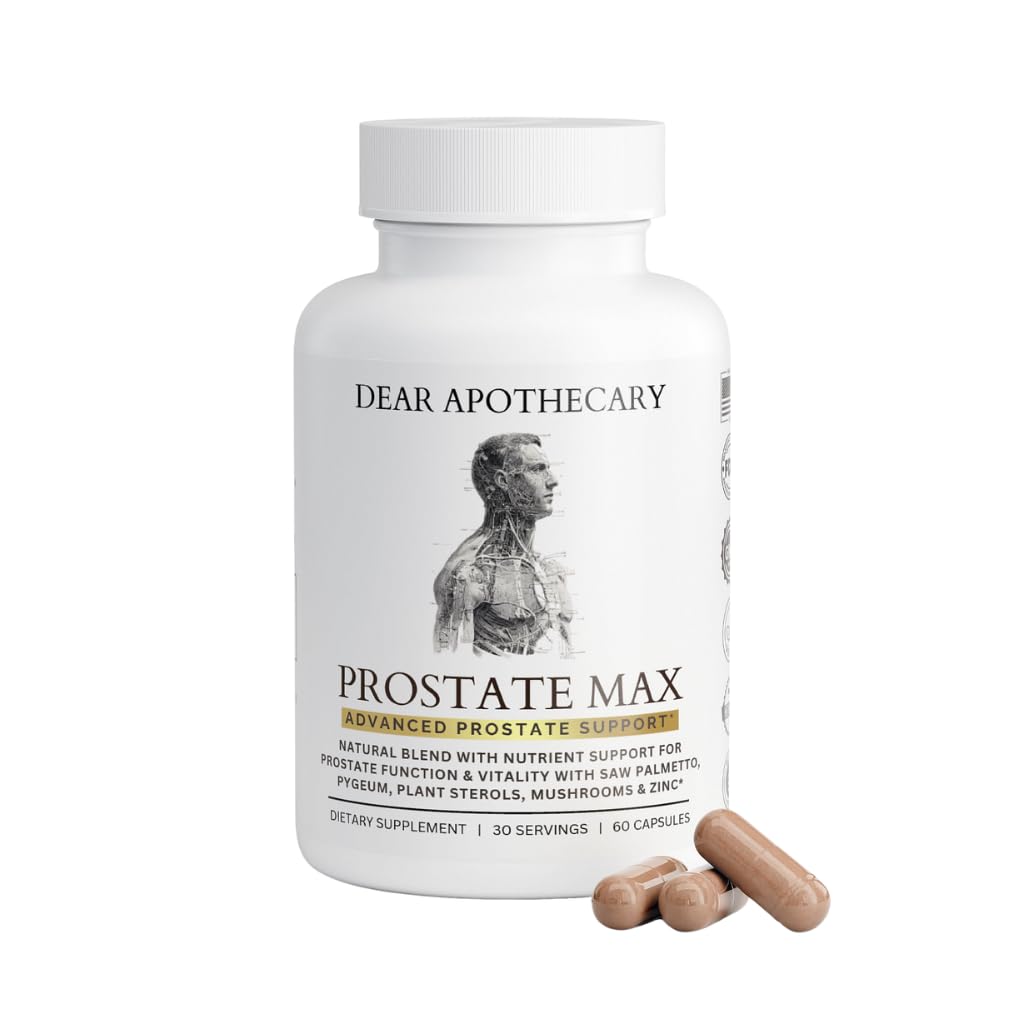 Dear Apothecary Prostate Supplement for Men Capsules, 60 Count