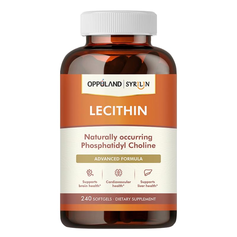 Oppuland Lecithin Softgels, 240 Count, Supports Brain Health