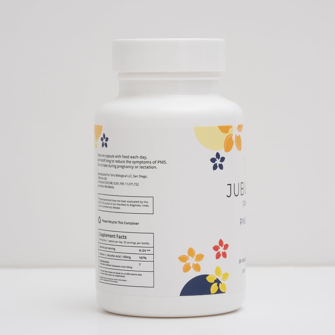 Jubilance PMS Support Oxaloacetate PMS Relief Vitamin for Women Capsules, 30 Count