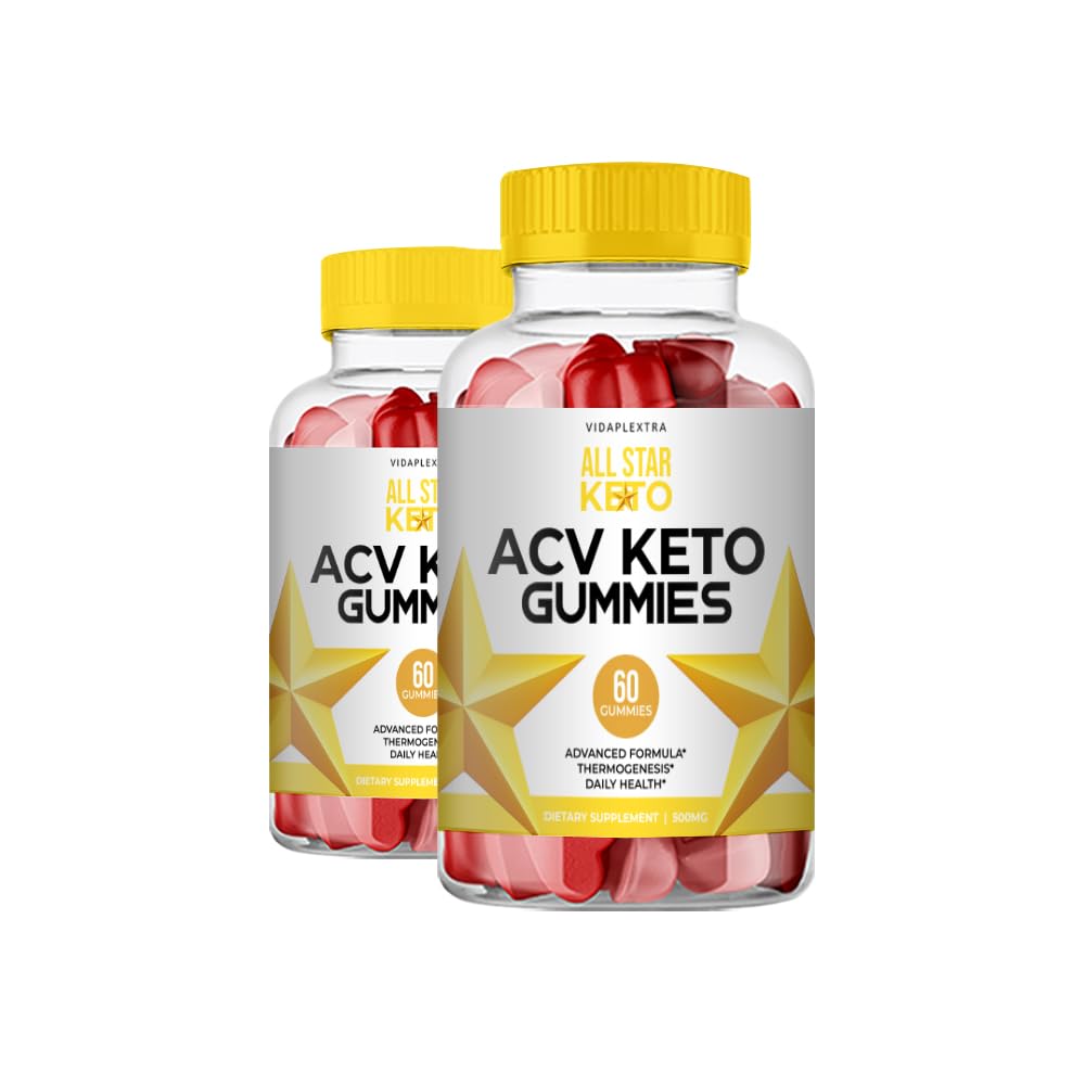 VIDAPLEXTRA All Star Keto ACV Gummies, 120 Gummies
