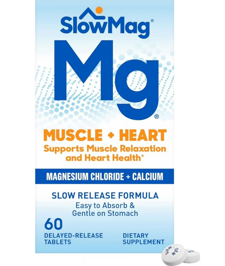 Slow-Mag Mg Muscle + Heart Tablets, 120 Tablets