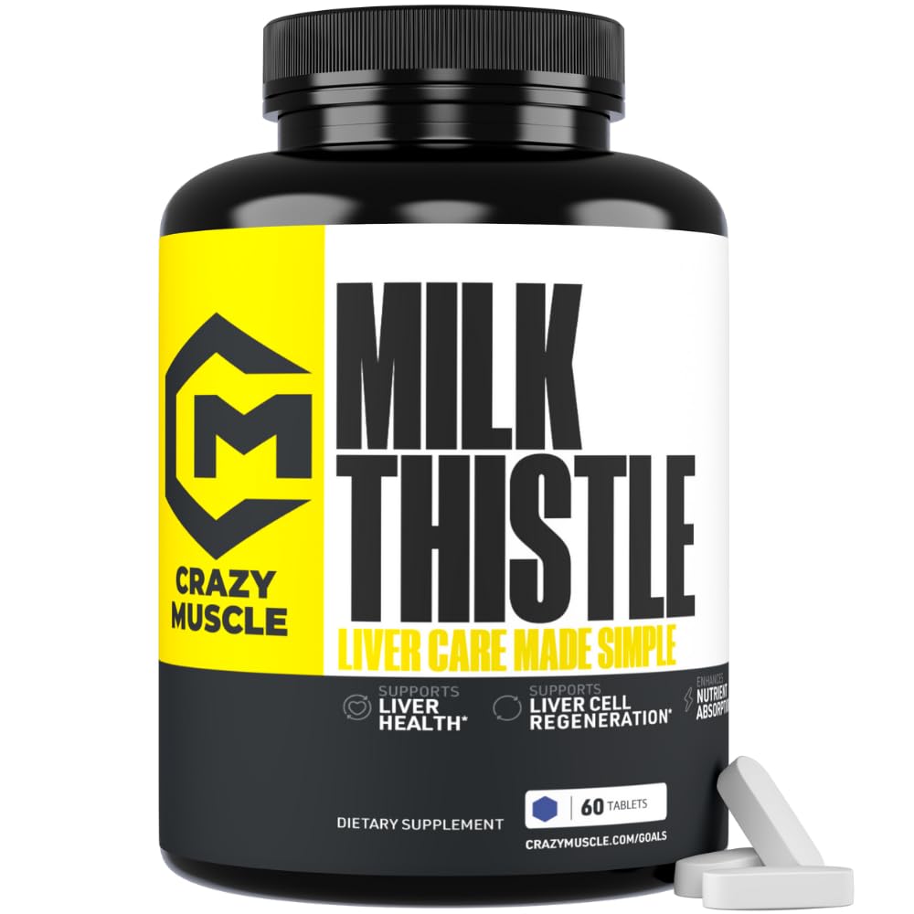 Crazy Muscle Milk Thistle Matrix Tablet, 60 Count