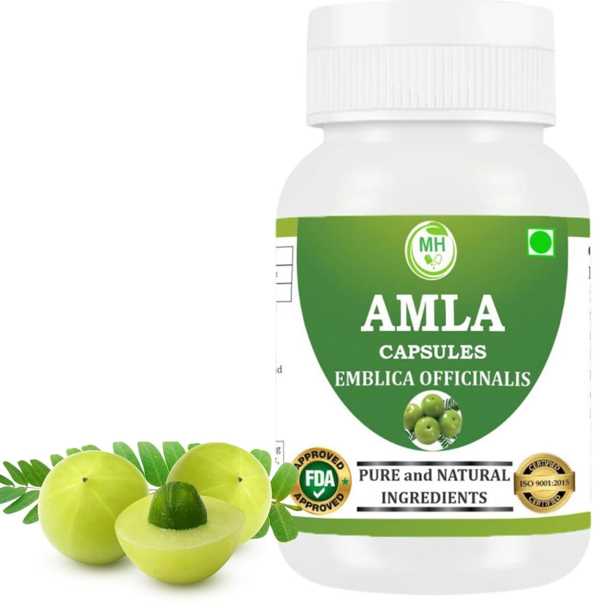 Morsan Healthcare Amla Capsules 500mg – Organic Indian Gooseberry Extract, 60 Count