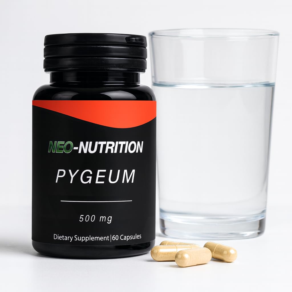 NEO-NUTRITION Pygeum Africanum Bark 500mg Prostate Health Capsules, 60 Count